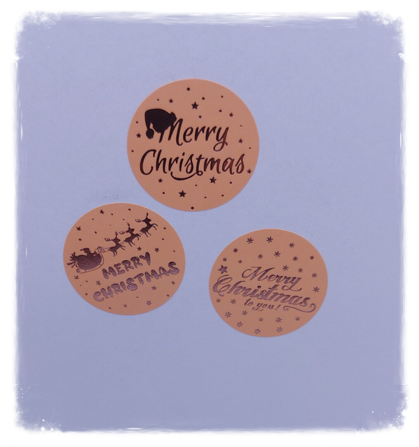 Kerst stickers 25 stuks