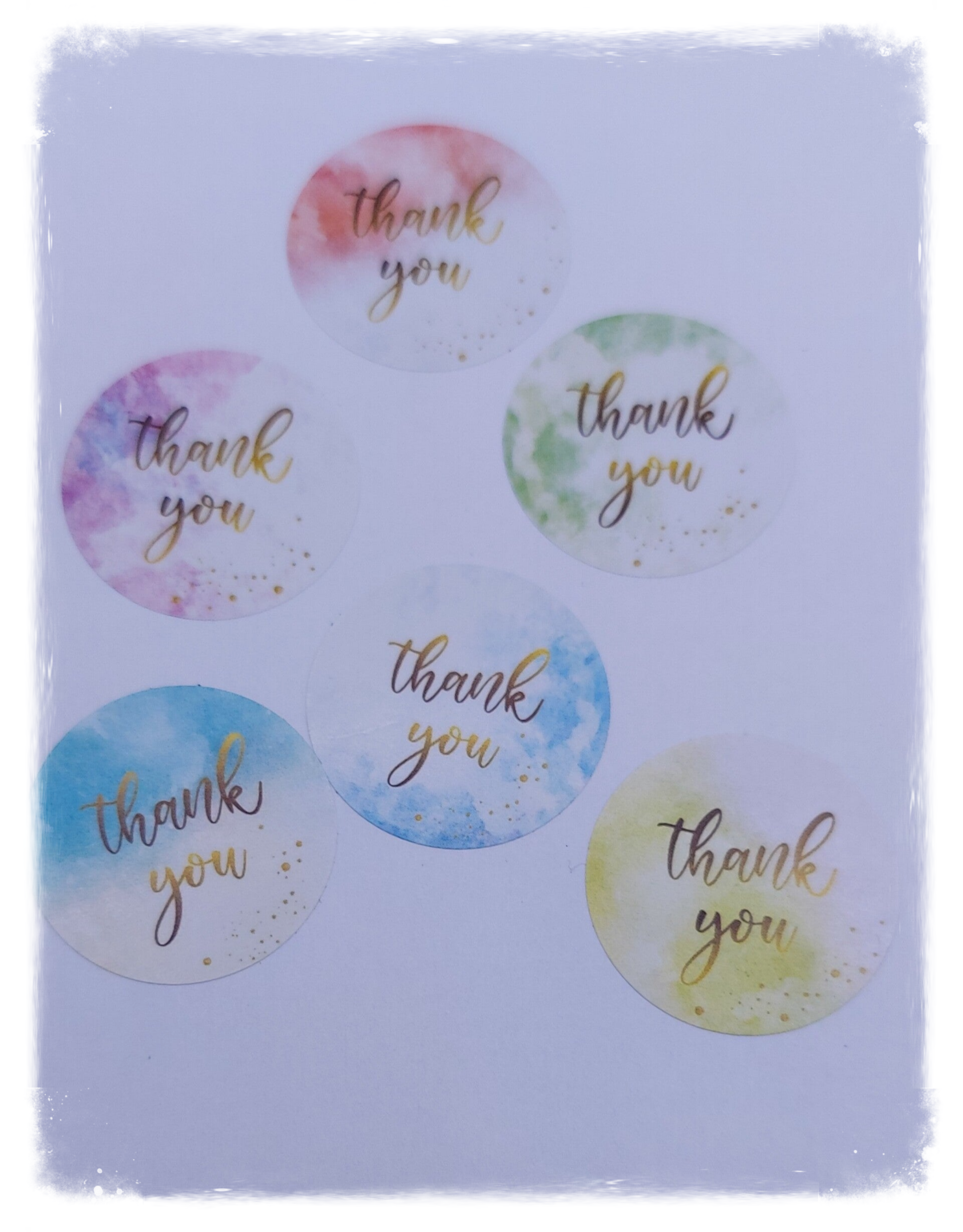 Stickers Thank you 25 stuks