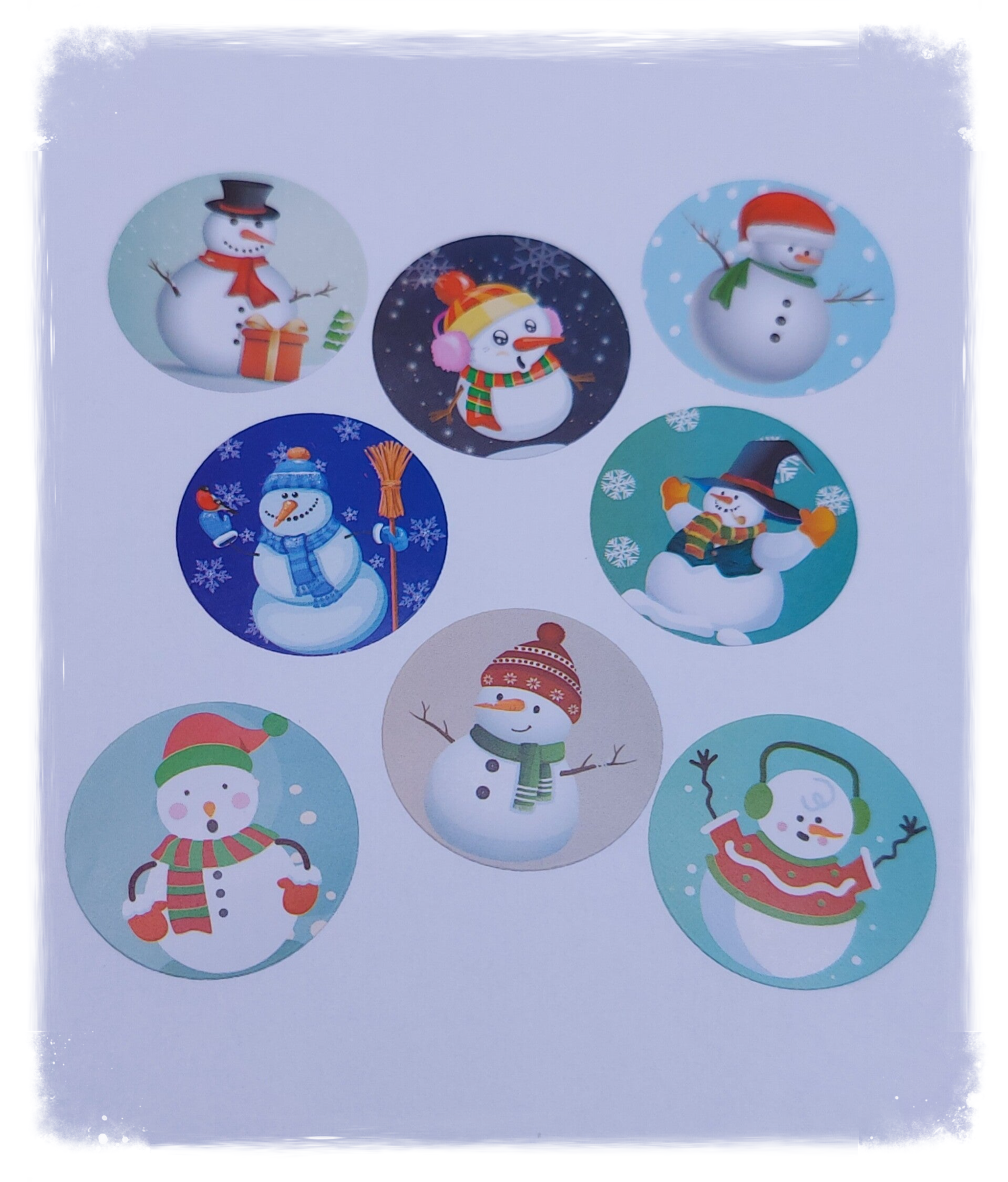 Kerst stickers 25 stuks