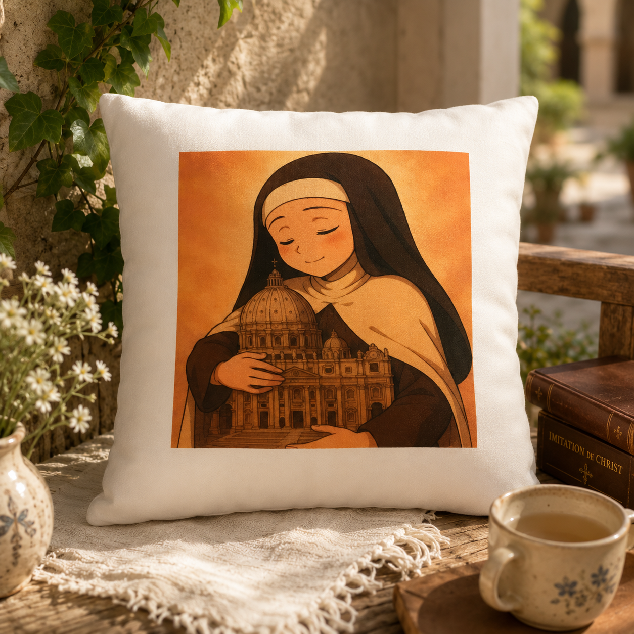 MonachIA - Cuscino - "Figlia della Chiesa"