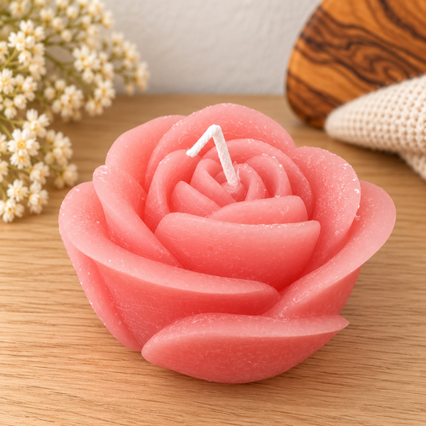 Candela artigianale - Rosa