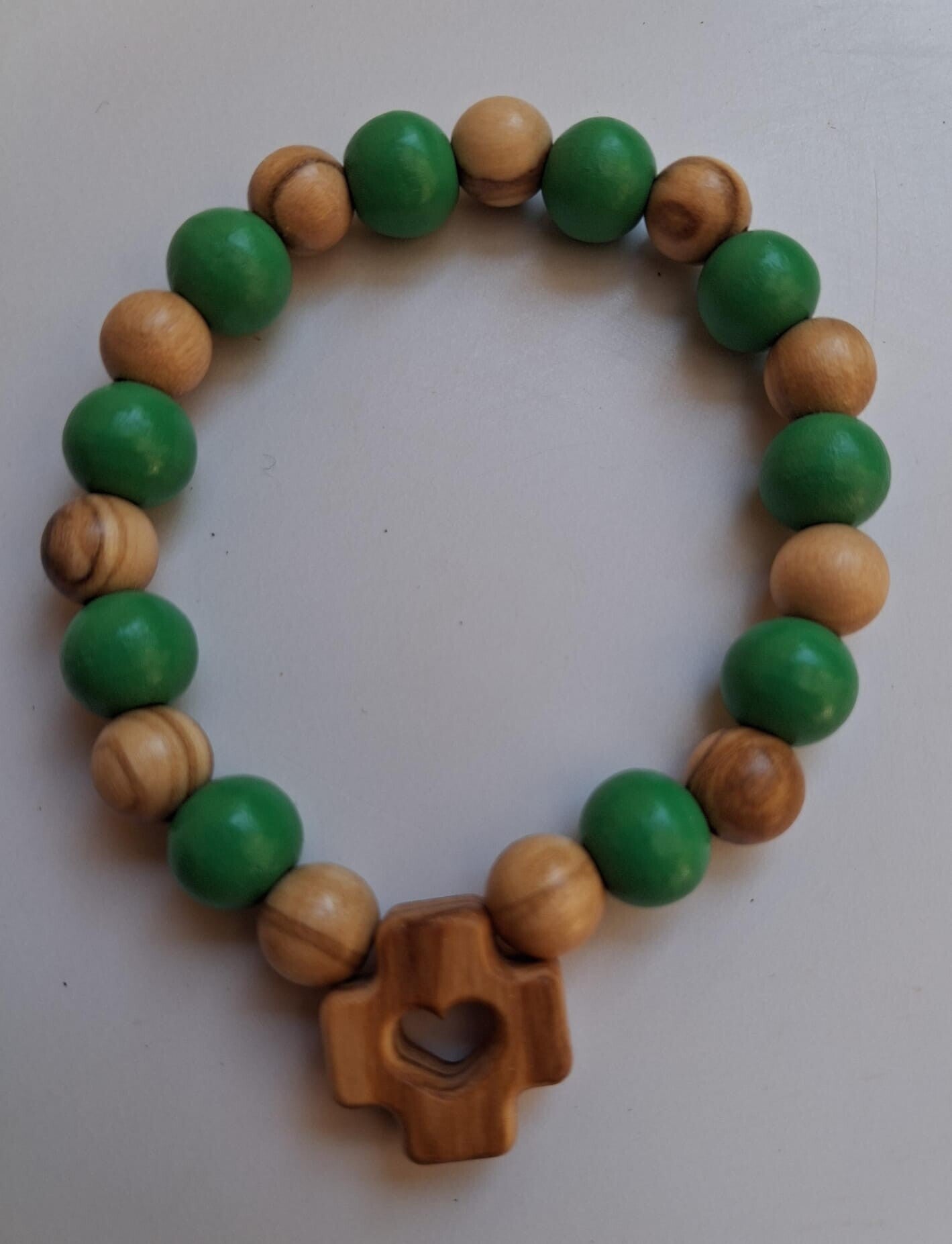 Decina Braccialetto con filo elastico - Verde