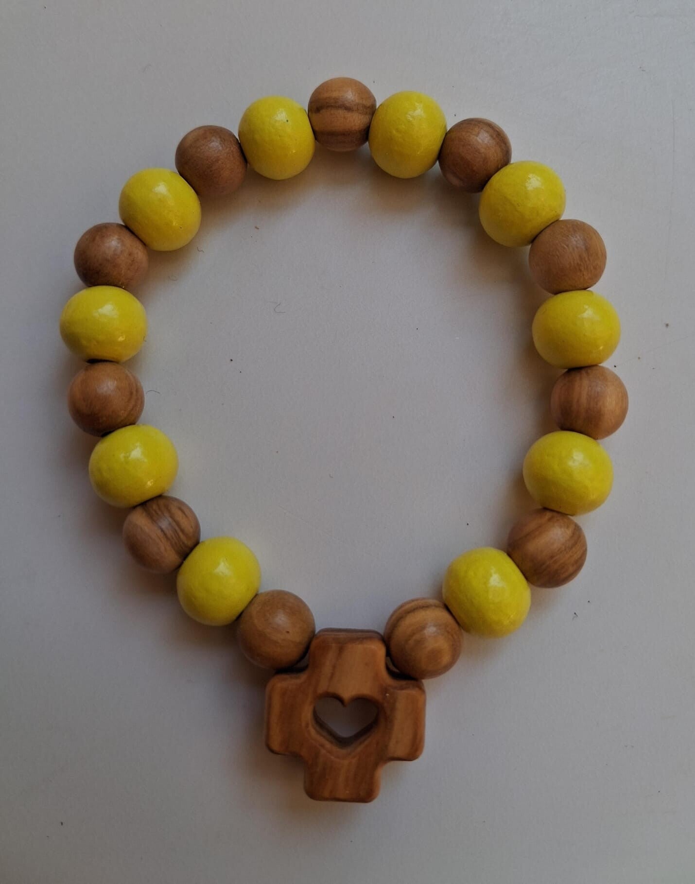 Decina Braccialetto con filo elastico - Giallo