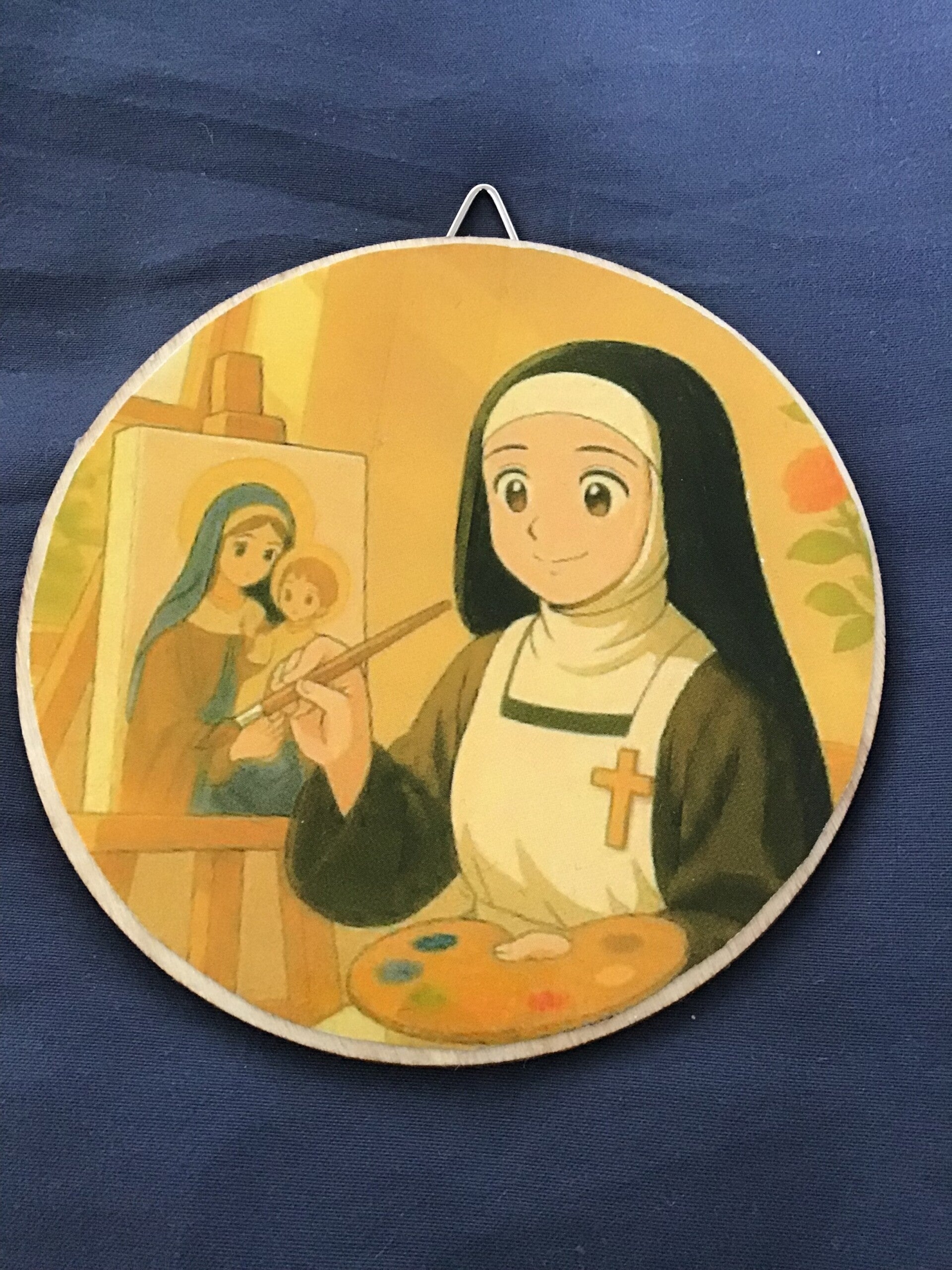 MonachIA - Quadretto da appendere-  "Artista" - 10 cm