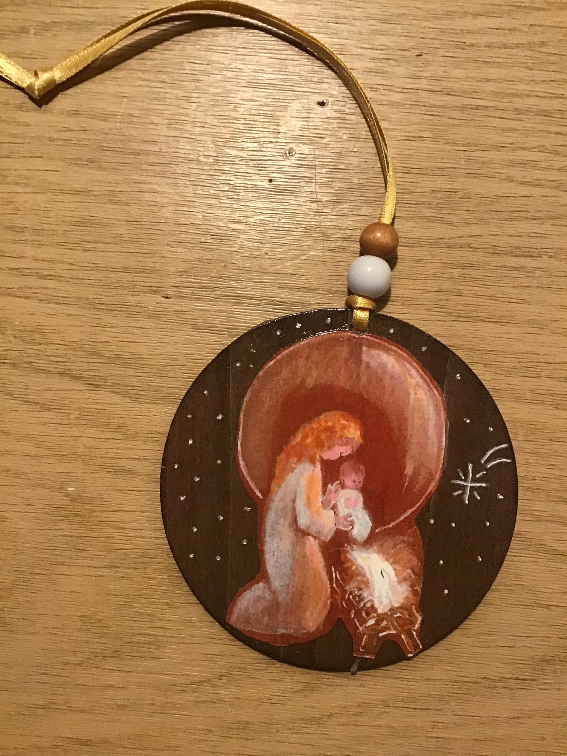 Addobbi per albero di Natale - (serie "Legno") - Mater Salvatoris