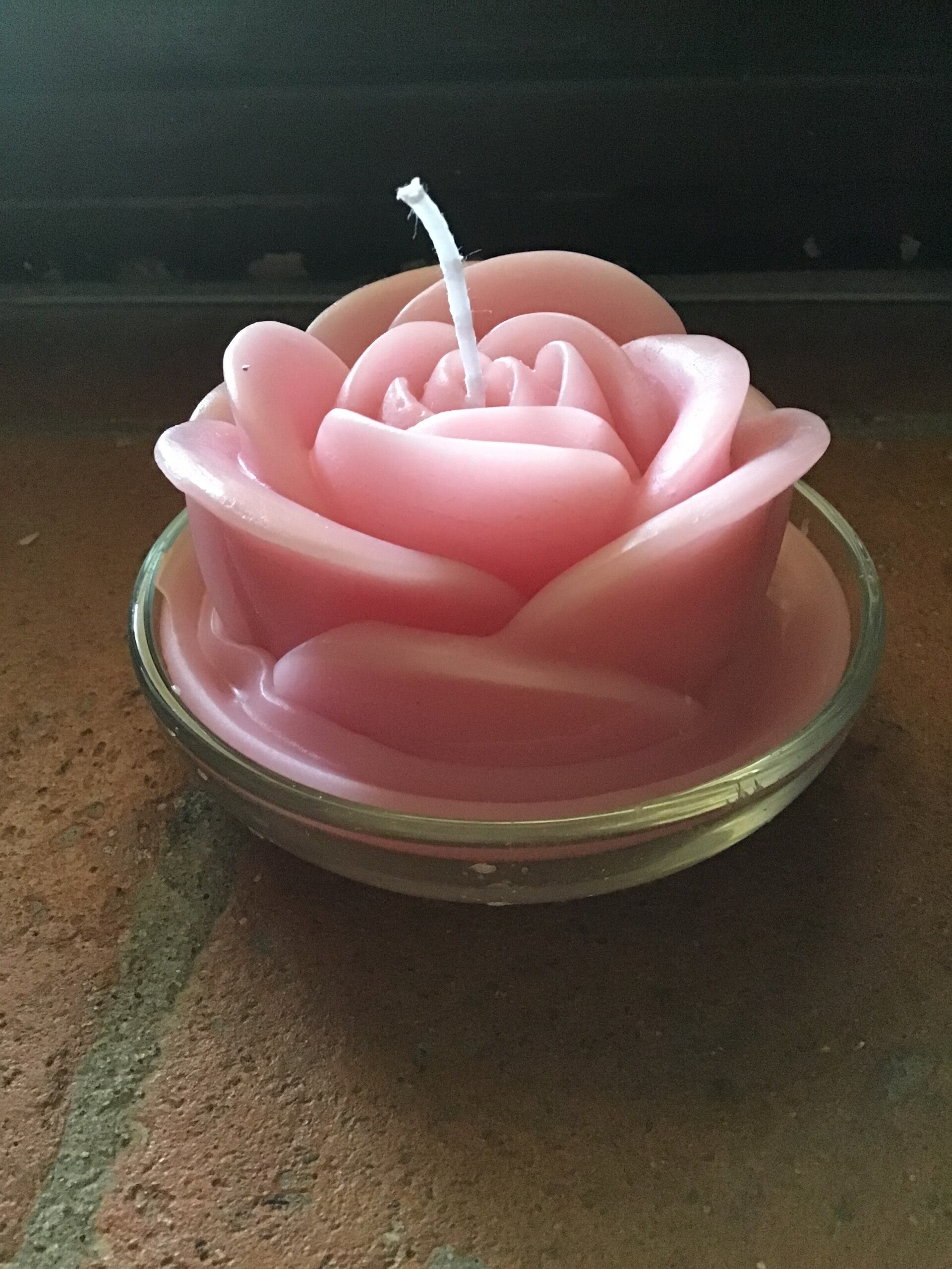 Candela artigianale - Rosa