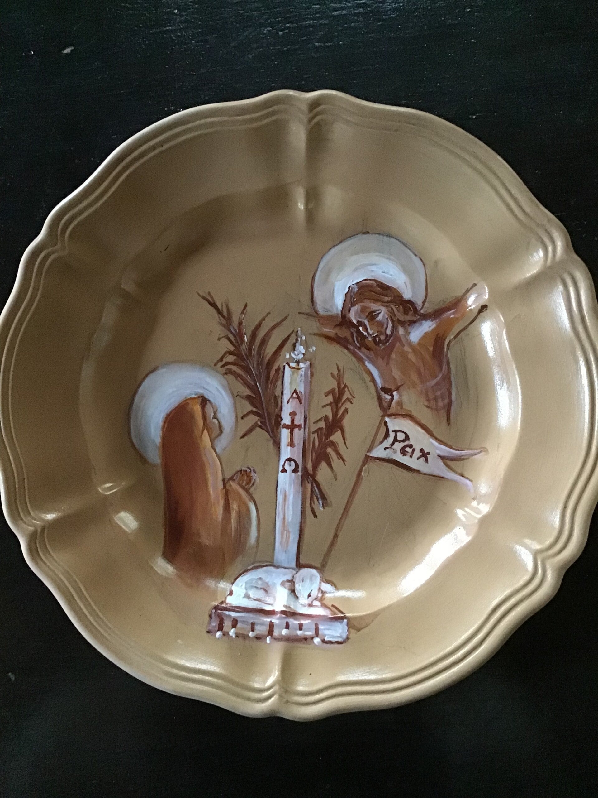 Piatto dipinto a mano - Pax