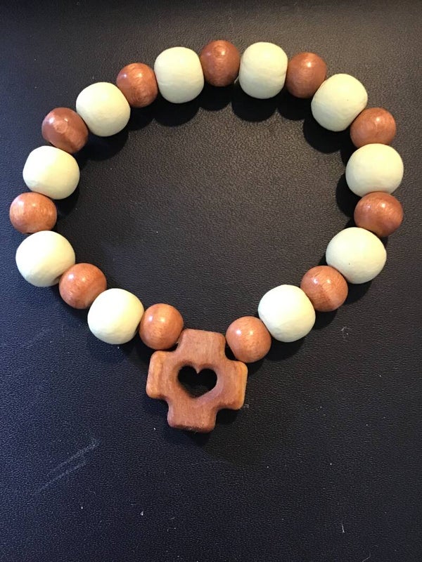 Decina Braccialetto con filo elastico - Giallo chiaro