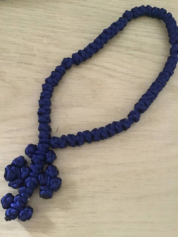 Tchotki - semplice - blu scuro con croce orientale