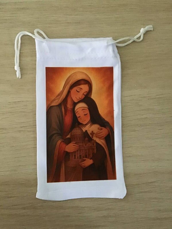 MonachIA - Astuccio per occhiali - Figlia della Chiesa con Maria