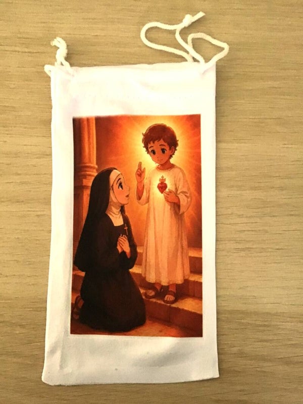 MonachIA - Astuccio per occhiali - Sacro Cuore Gesù Bambino