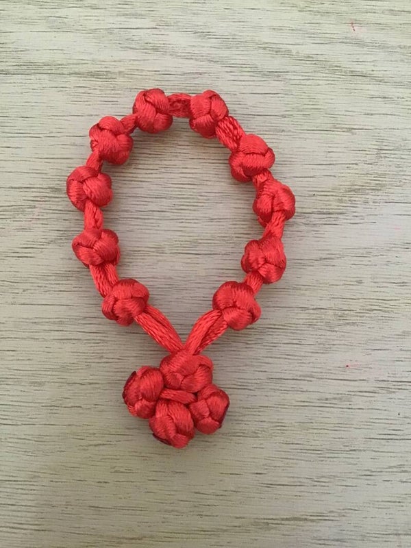 Decina con komboskini - Rossa