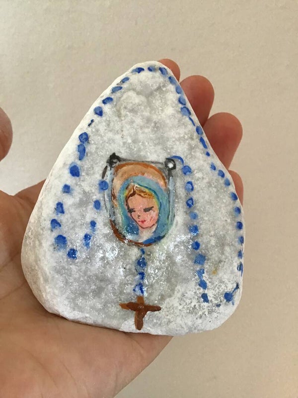 Sasso fermacarte - Rosario