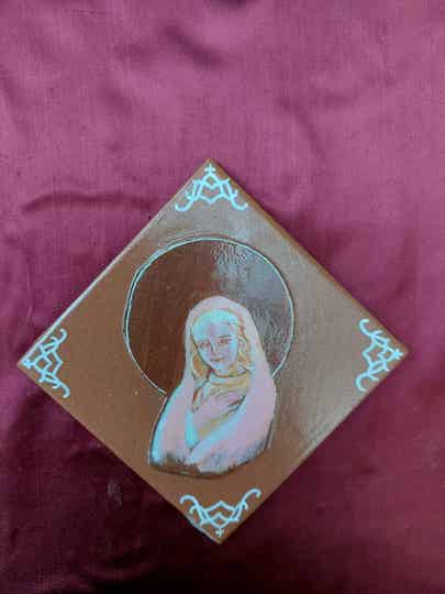 Mattonella - Madonna con manto rosa