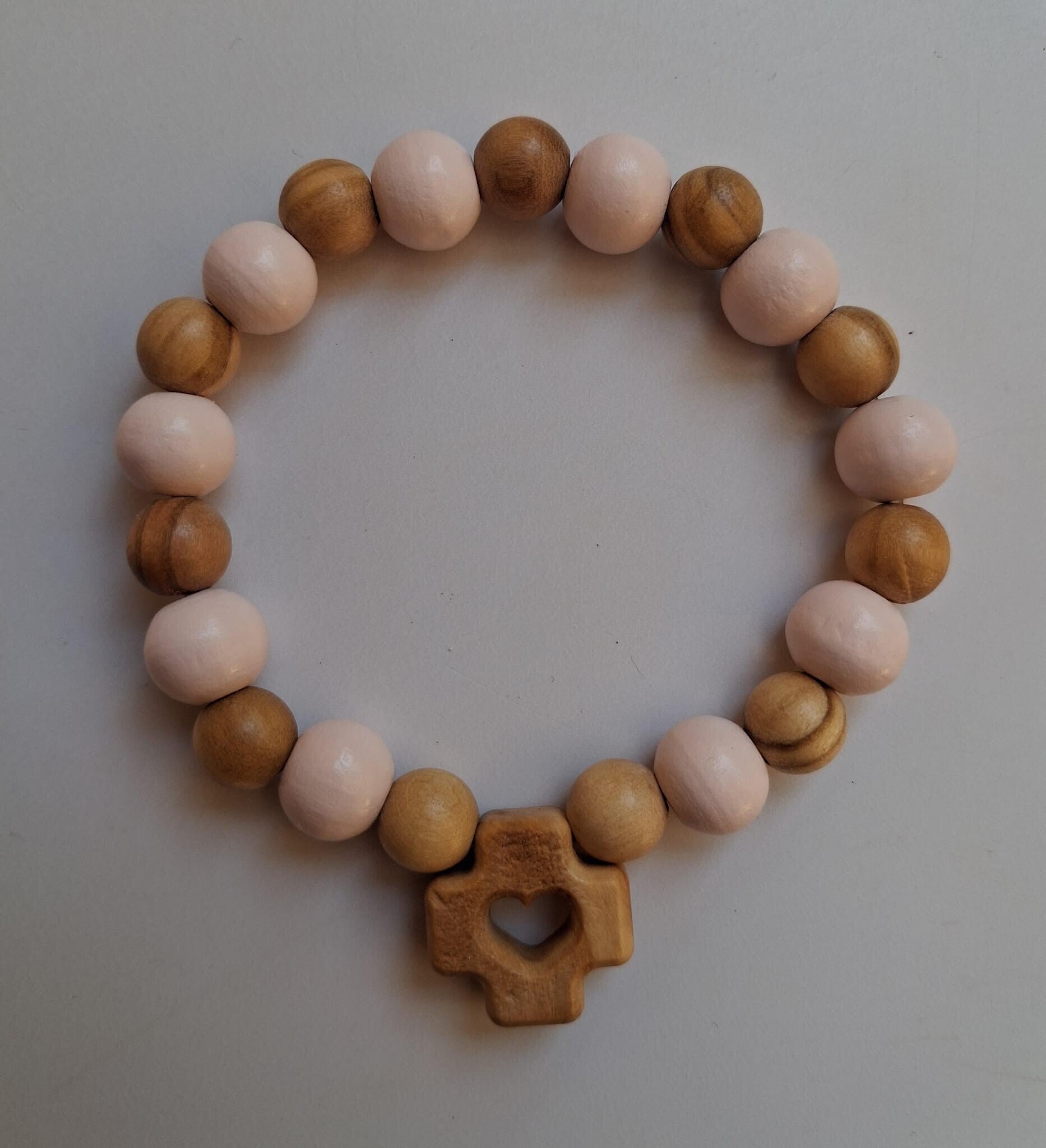 Decina Braccialetto con filo elastico - Rosa chiaro