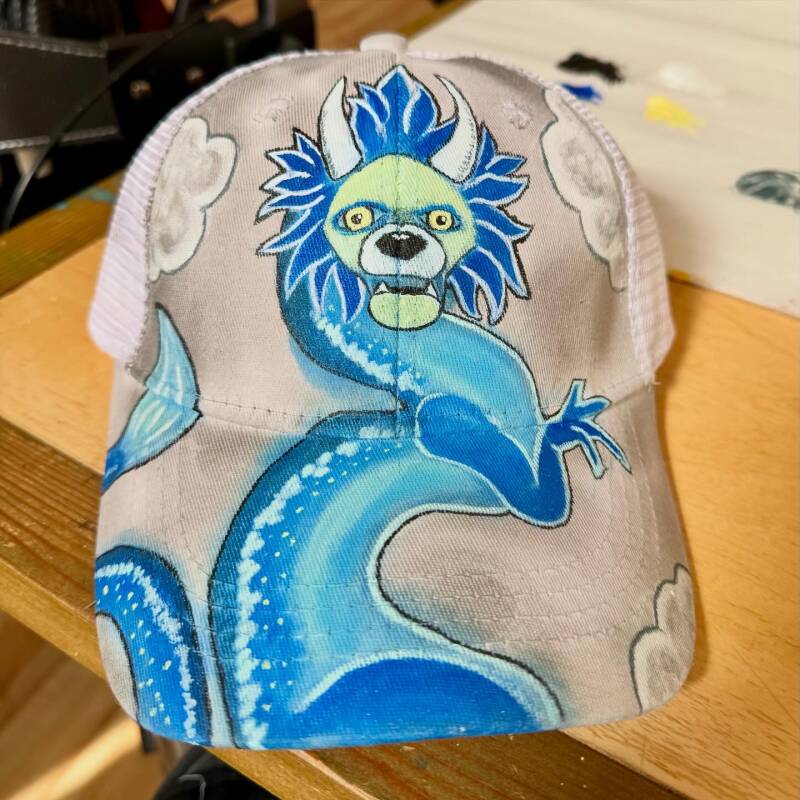 Storm Beast Hand Painted Hat