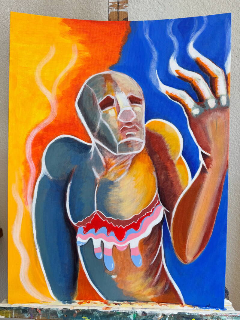 I Want to Live - acrylic