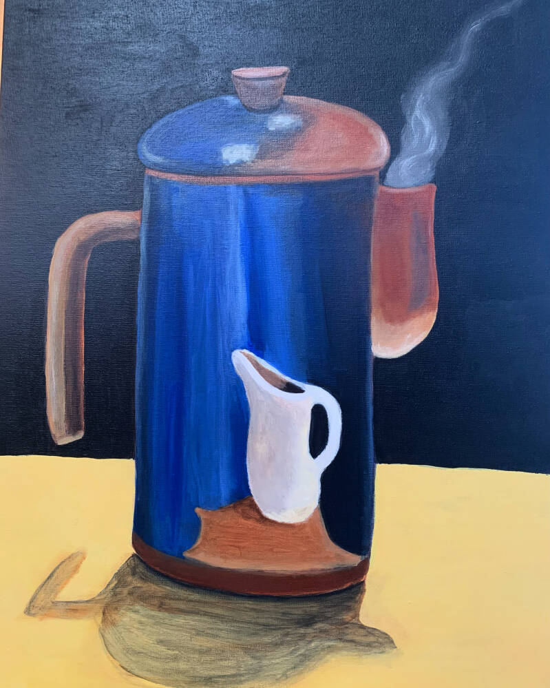 Still Life, Kettle - acrylic