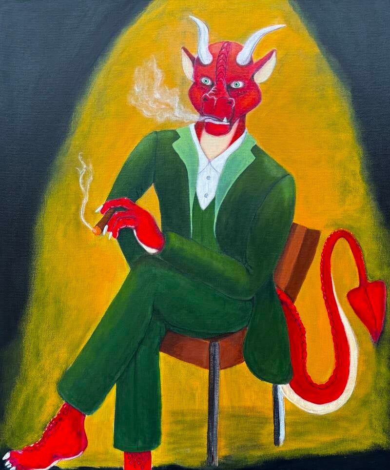 The Lawyer - acrylic