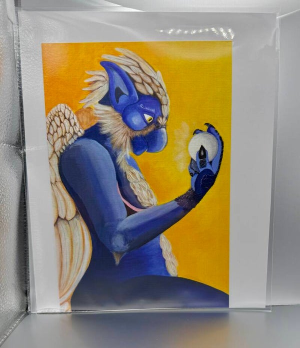 "Trans Male Harpy" signed reproduction print