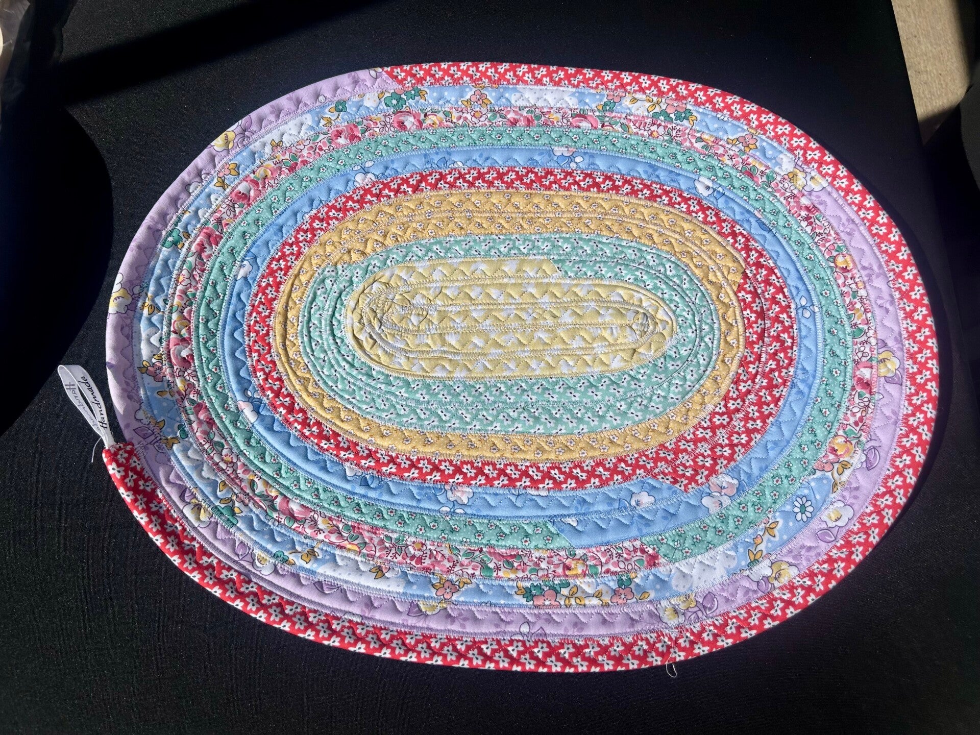 Rag Quilted Dog Bowl Dish