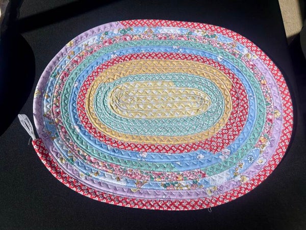 Rag Quilted Dog Bowl Dish