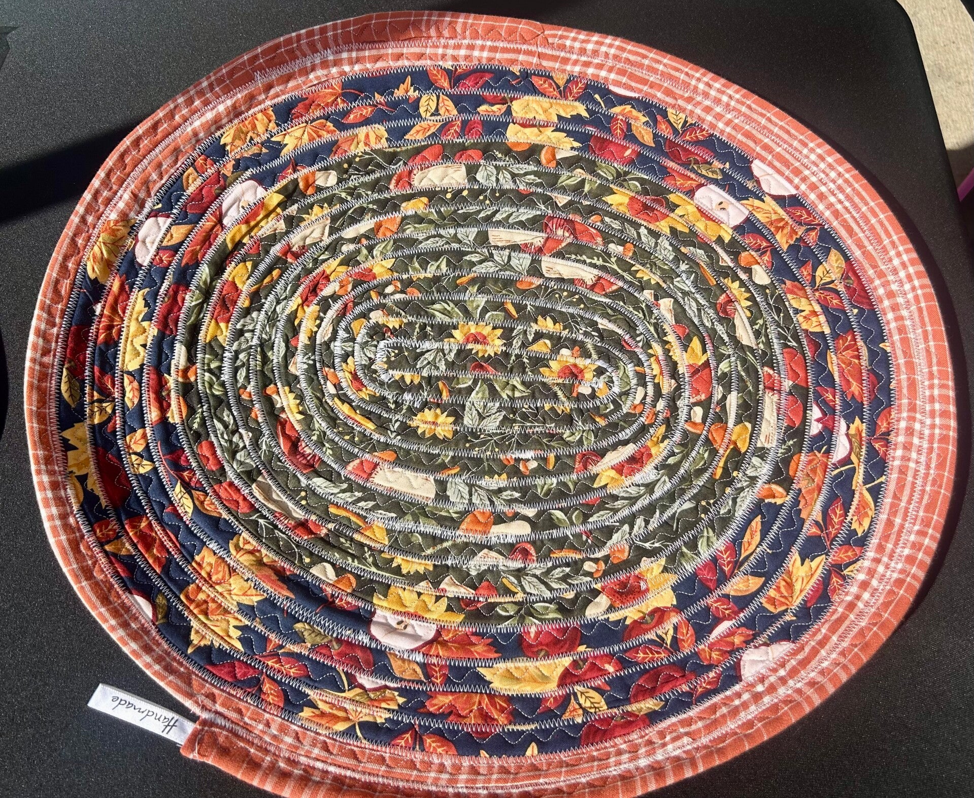 Rag Quilted Dog Dish Mat