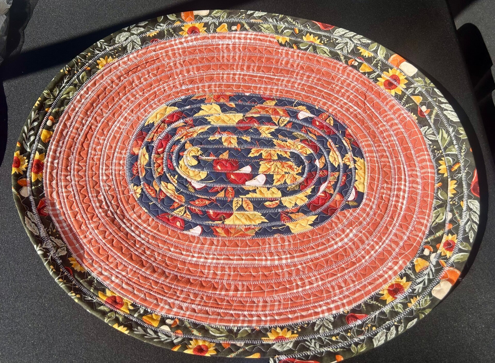 Rag Quilted Dog Bowl Mat