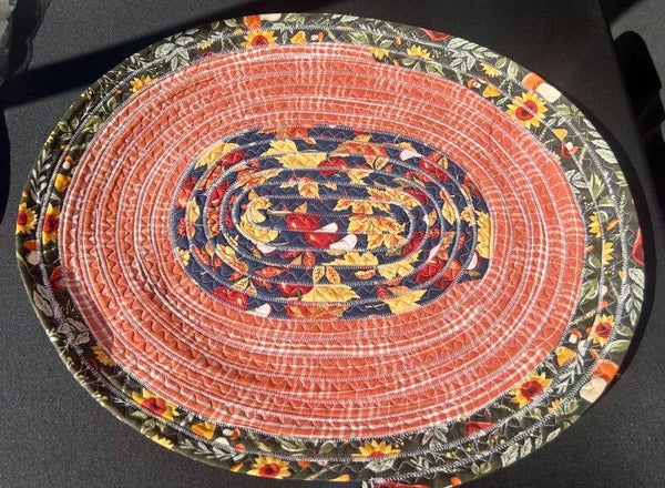 Rag Quilted Dog Bowl Mat