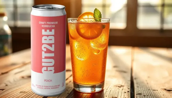 Fermentierter Tee CRAFT PREMIUM-Kombucha Pfirsich 24 x 330ml