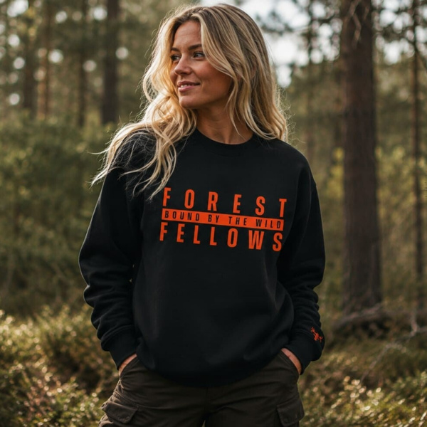 Trui zwart/oranje dames