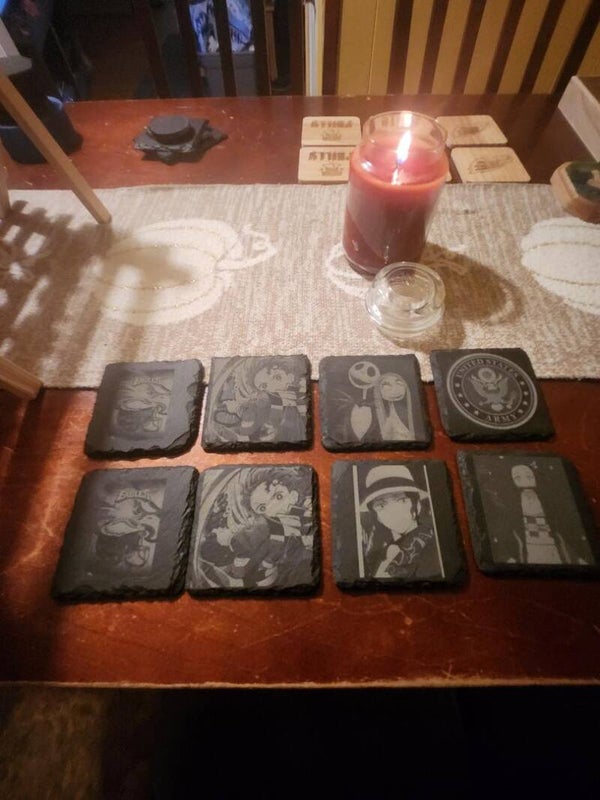 Slate coaster