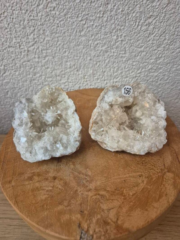 Calciet geode paar nr156