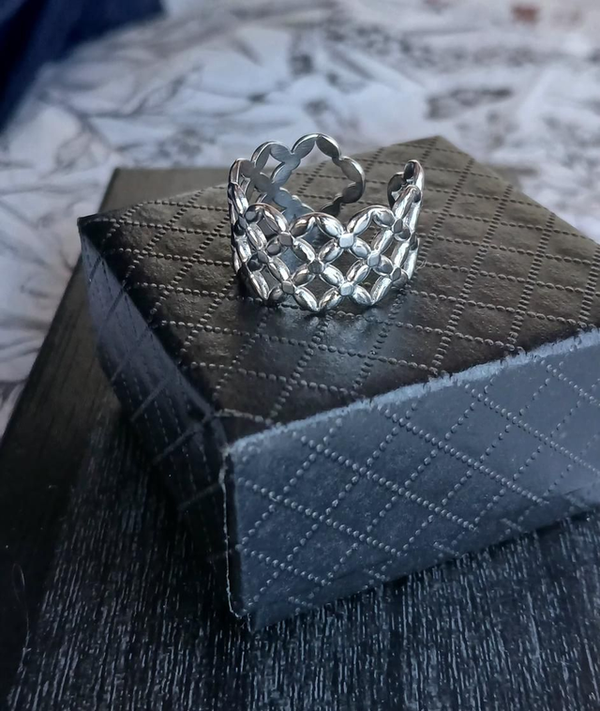 Bague ajustable à croisillons inoxydable stainless