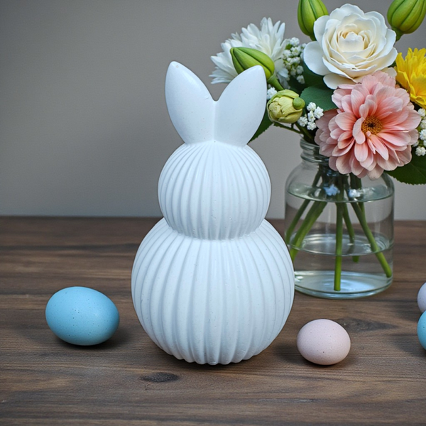 Deko Hase „Pure“ – handgefertigt