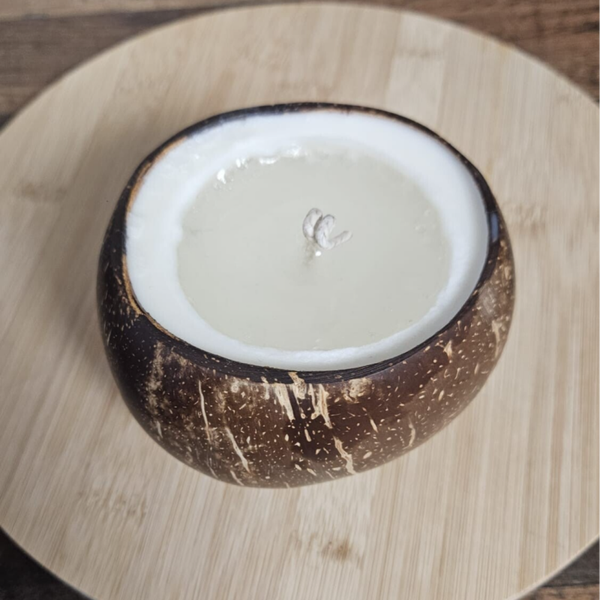 Tropical Kokosnuss Kerze mit Gel (1)