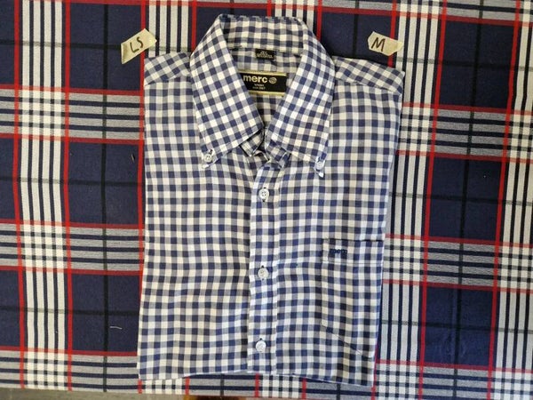 Merc Gingham Button Down - Size 15.5/ M - JEF07