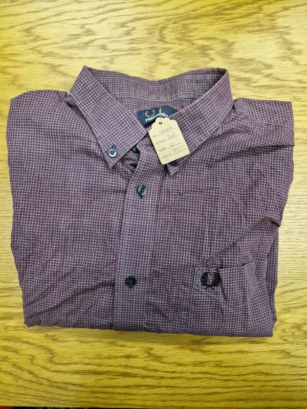Fred Perry Button Down Langarm - Grösse L - PAS04