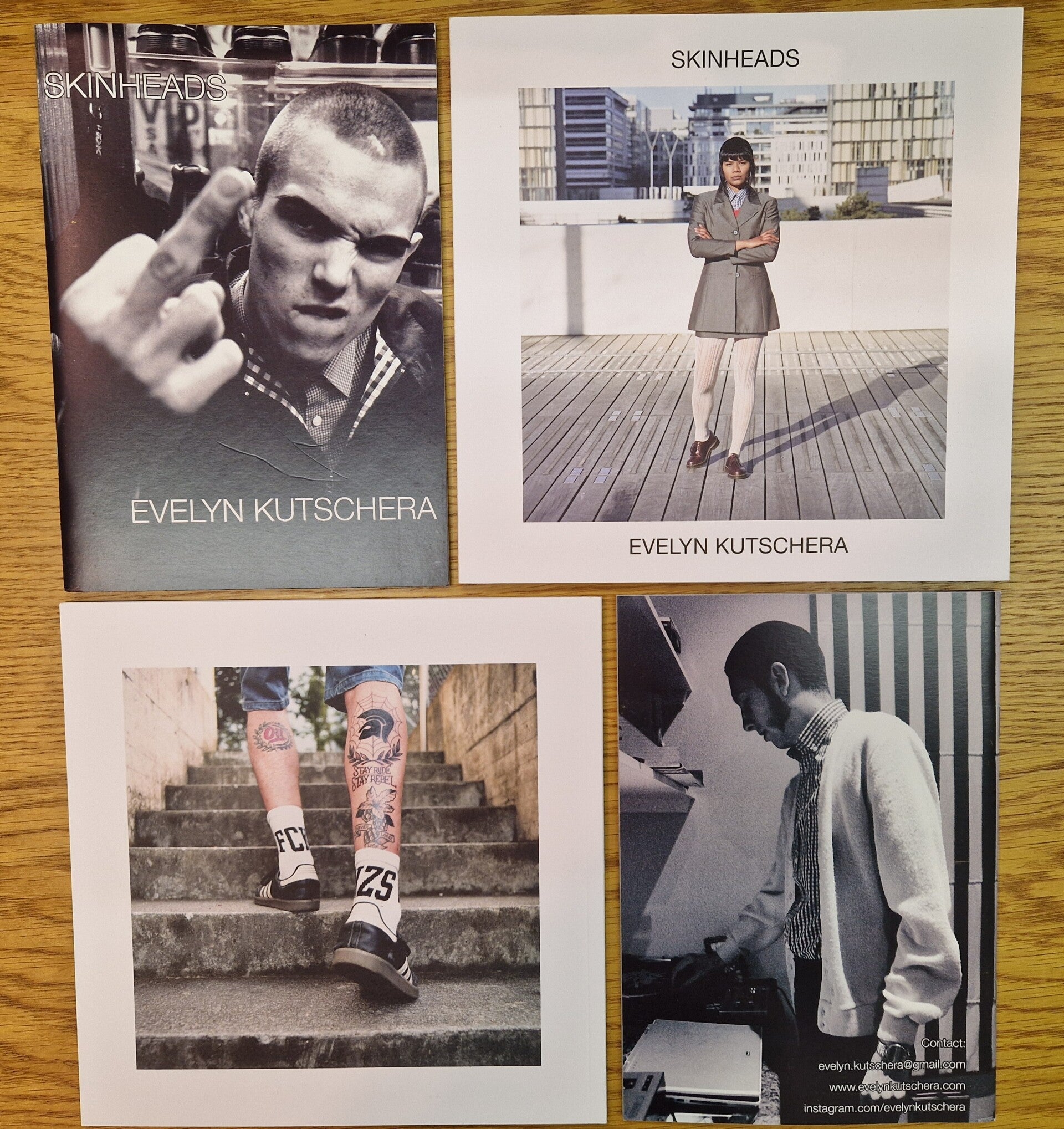 Foto-Zine/Katalog "Skinheads" von Evelyn Kutschera - KAE70 / KAE71