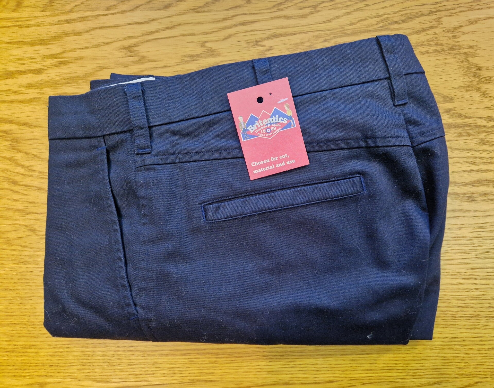 Real Hoxton Stay Pressed Navy - Grösse W32-L31 - KRD133
