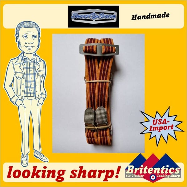 Handmade Bovver Clip Braces True Grit 1/2 (14 mm)