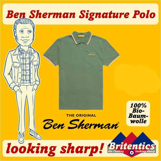 Ben Sherman Signature Polo Rich Fern BEN02