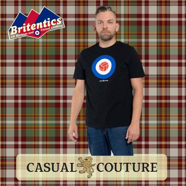 Casual Couture - Target T-Shirt - schwarz/blau/weiss/rot CAS09
