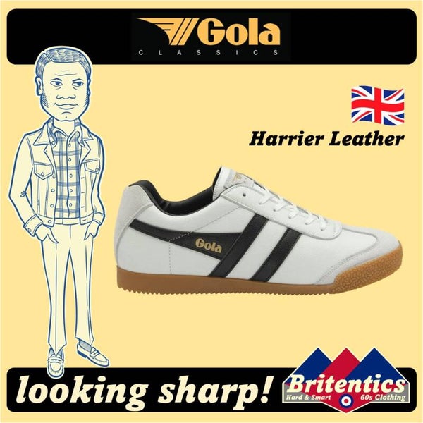 Gola Harrier Leather White / Black / Black GOL05