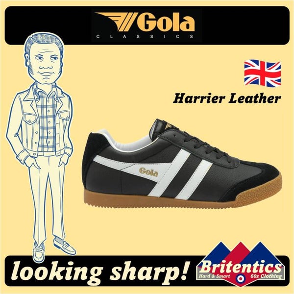 Gola Harrier Leather Black / White / White GOL04