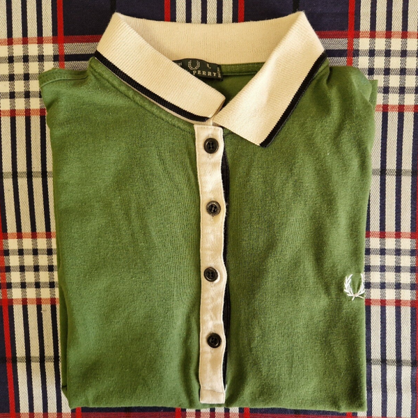 Fred Perry Polo dunkelgrün Grösse L JNM16