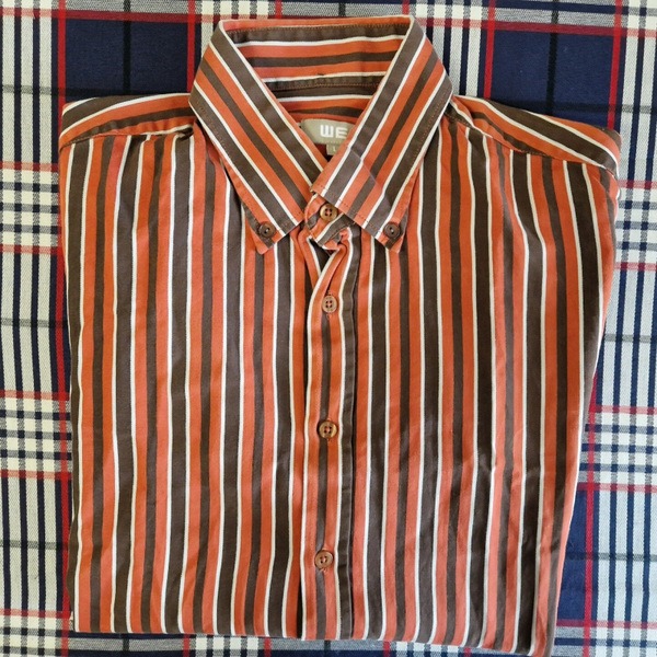 WE Stripes Longsleeve Button Down Grösse L HAN12