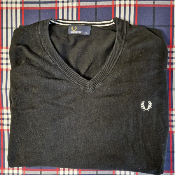 Fred Perry V-Neck Pullover Grösse XXL TSF08