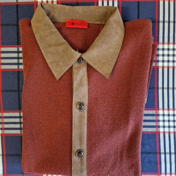 Gabicci Strickpolo Longsleeve Grösse L FAT01