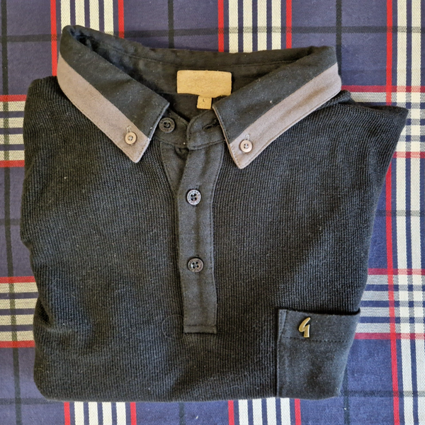 Gabicci Button Down Polo Longsleeve Grösse L FAT05